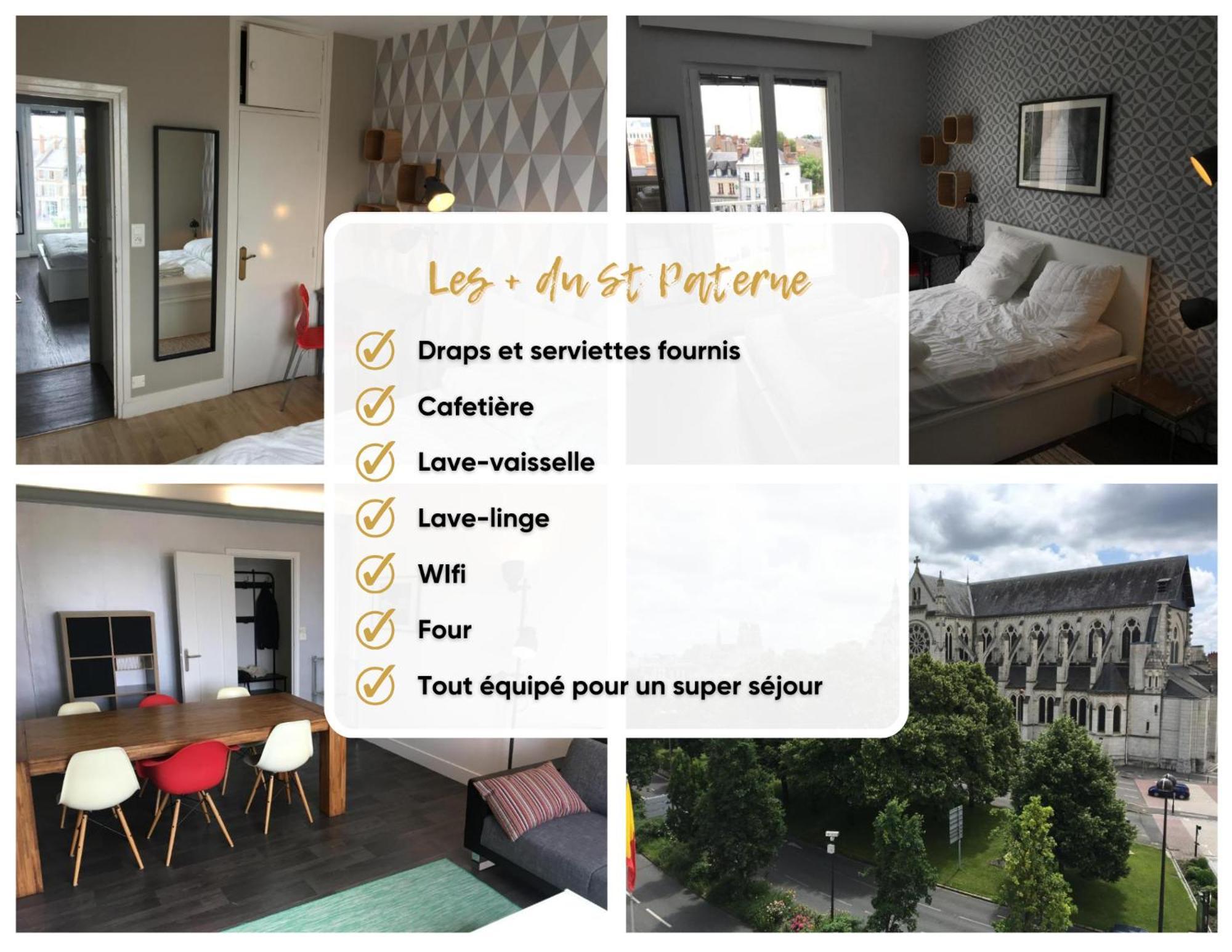 Le St Paterne, Hyper Centre, 3 Chambres Tt Confort Орлеан Екстериор снимка